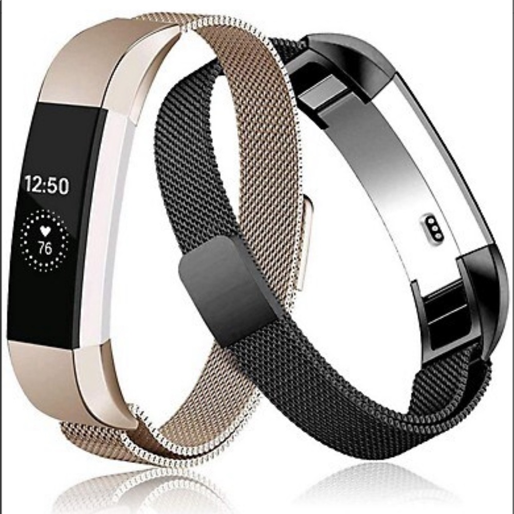 2 Pack Metal Bands for Fitbit